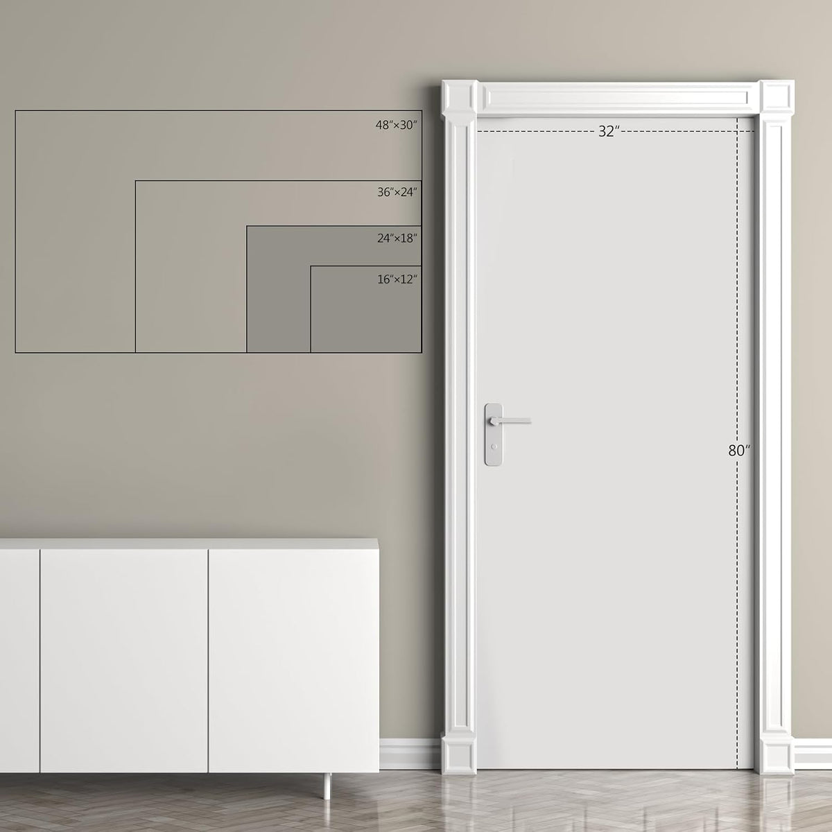 Dry Erase Calendar with Cork Board for Wall
