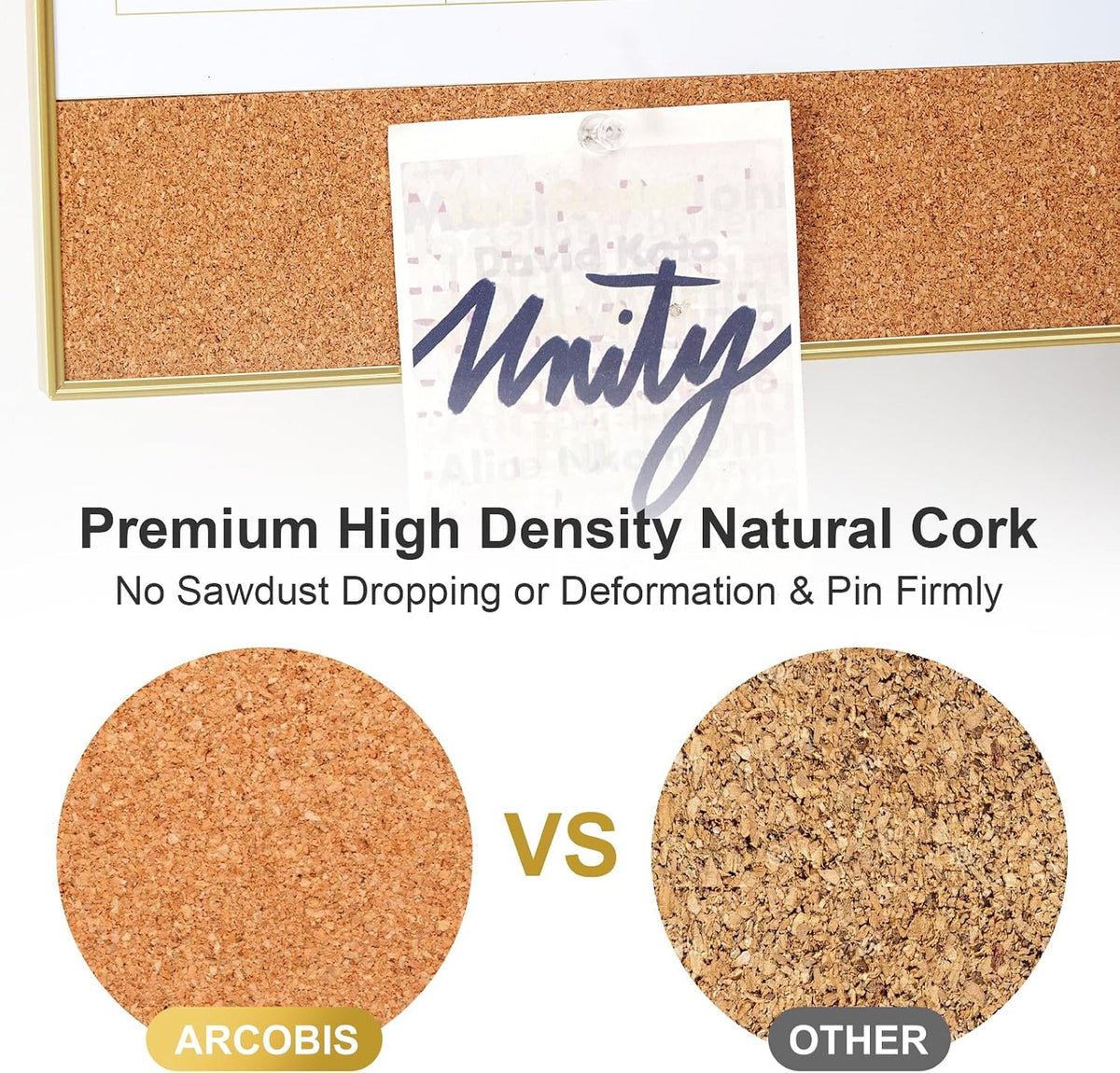 Dry Erase Calendar with Cork Board for Wall