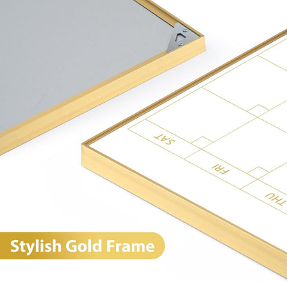 Dry Erase Calendar with Cork Board for Wall