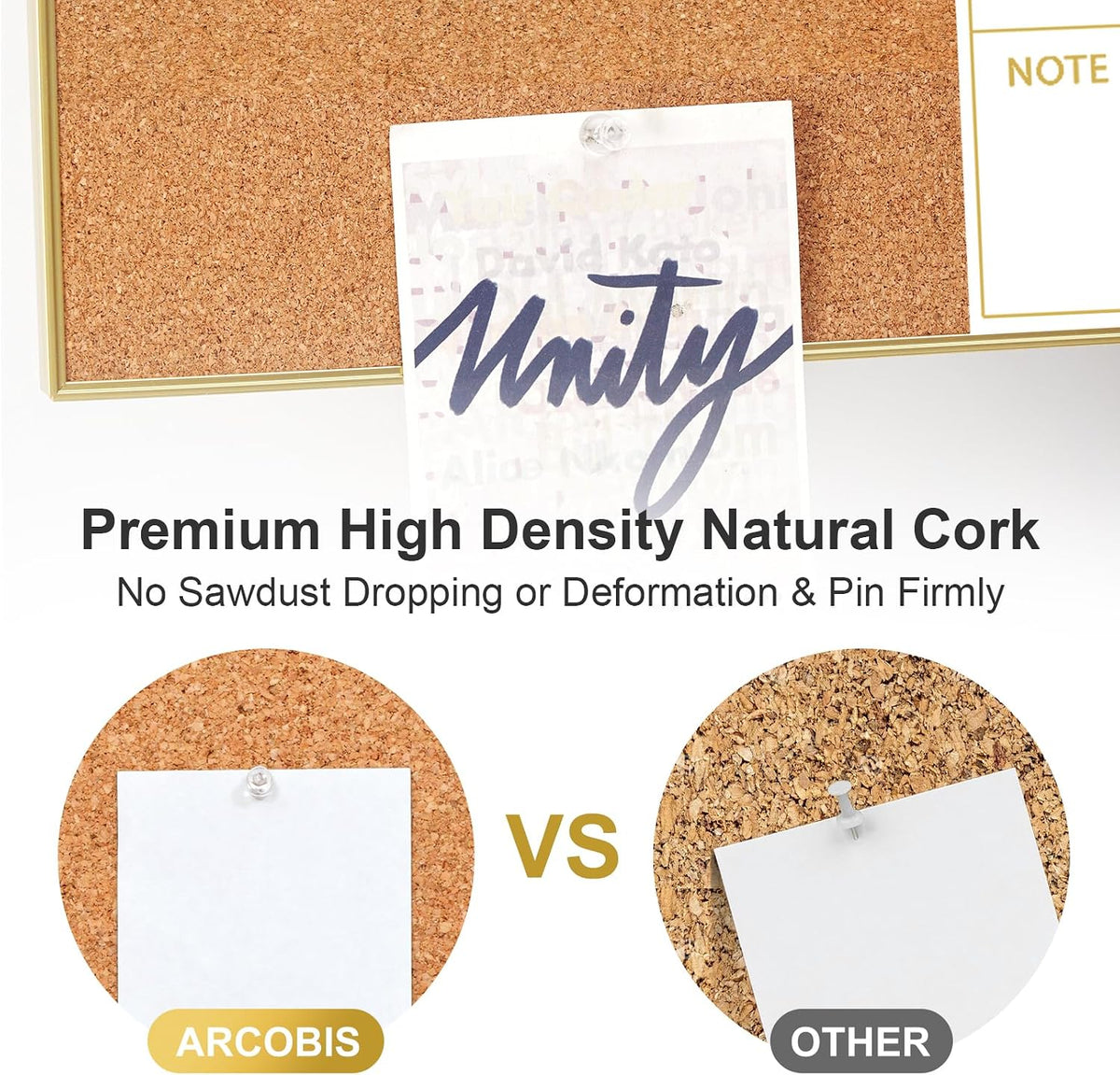 Dry Erase Calendar with Cork Board for Wall