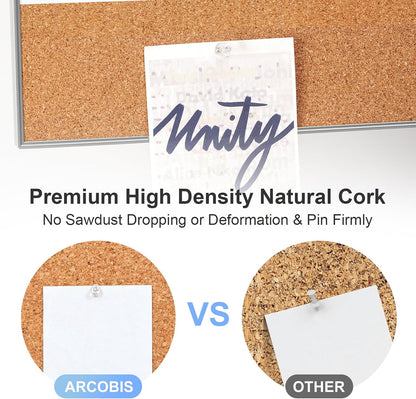 Dry Erase Calendar with Cork Board for Wall