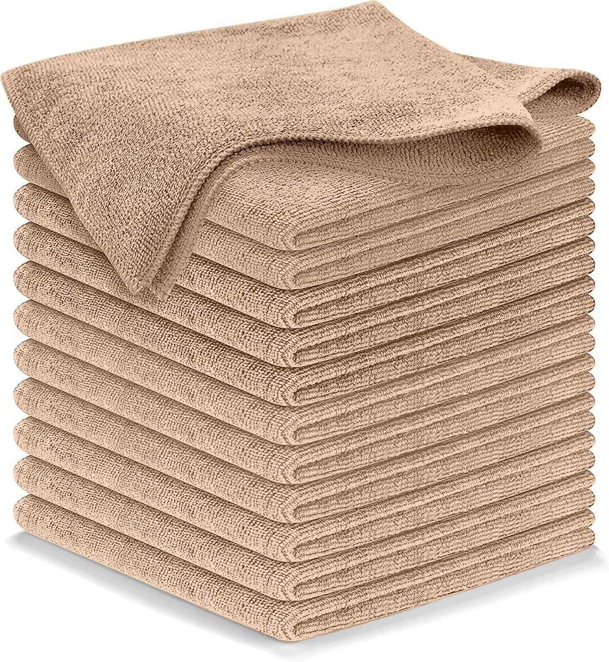 Microfiber Cleaning Cloth Grey - 12 Pcs (12.5"x12.5") - High Performance - 1200 Washes, Ultra Absorbent Microfiber Towel Weave Grime & Liquid for Streak-Free Mirror Shine - Car Washing Cloth