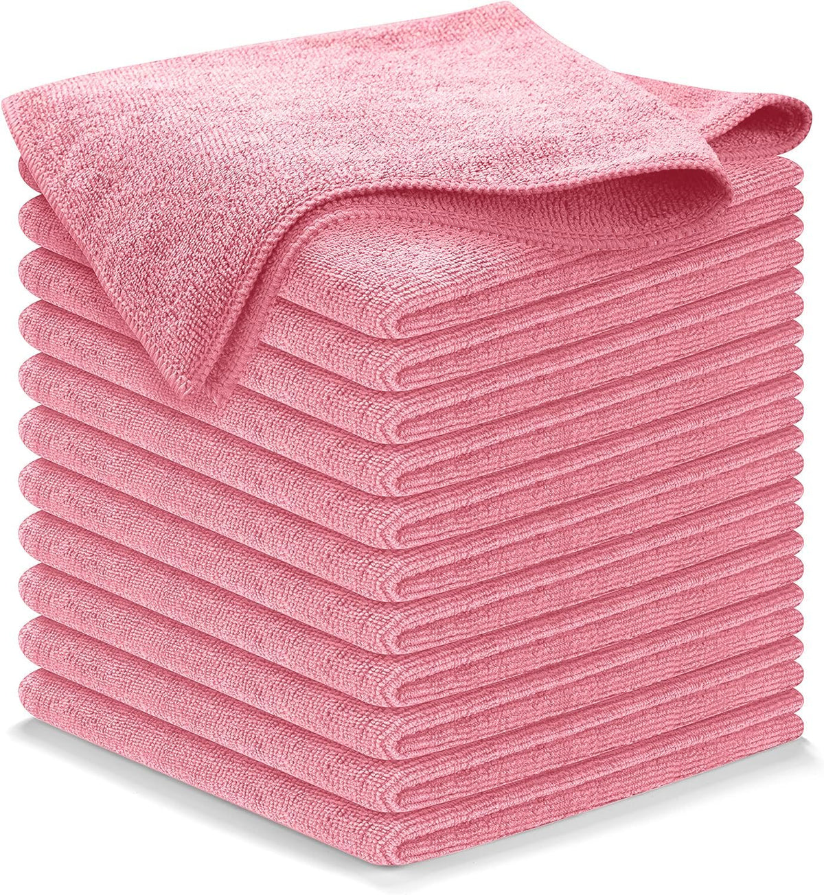 Microfiber Cleaning Cloth Grey - 12 Pcs (12.5"x12.5") - High Performance - 1200 Washes, Ultra Absorbent Microfiber Towel Weave Grime & Liquid for Streak-Free Mirror Shine - Car Washing Cloth