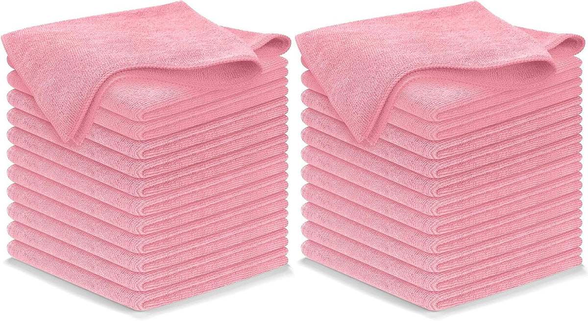 Microfiber Cleaning Cloth Grey - 12 Pcs (12.5"x12.5") - High Performance - 1200 Washes, Ultra Absorbent Microfiber Towel Weave Grime & Liquid for Streak-Free Mirror Shine - Car Washing Cloth
