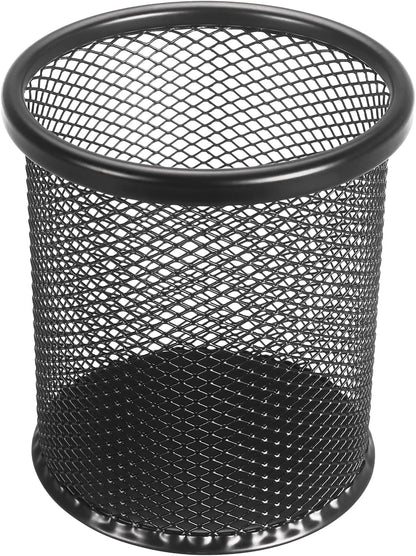 Pen Holder Cup for Desk, Wire Mesh Pencil Cup Holder, Pink