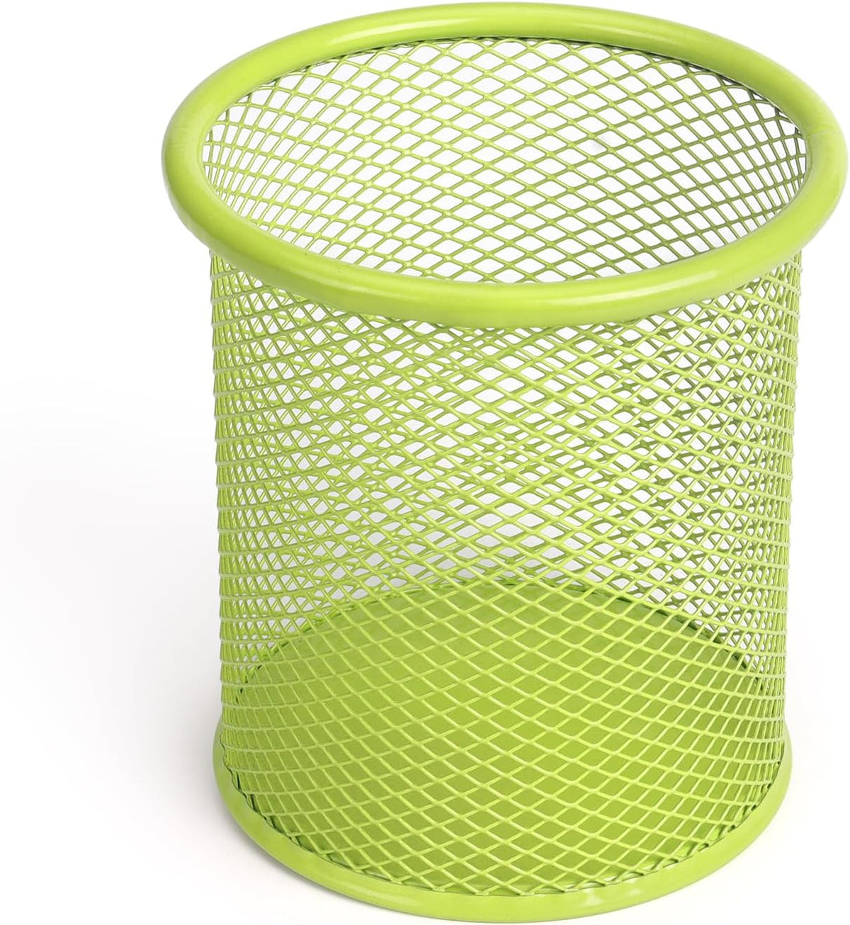 Pen Holder Cup for Desk, Wire Mesh Pencil Cup Holder, Pink