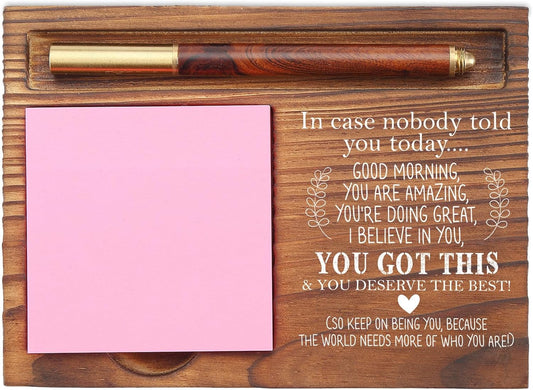 You Got This Sticky Note Holder, Inspirational Desk Organizer, Motivational Gift for Friends, Coworkers, Teachers, Self-Stick Note Pad Holders EDP126