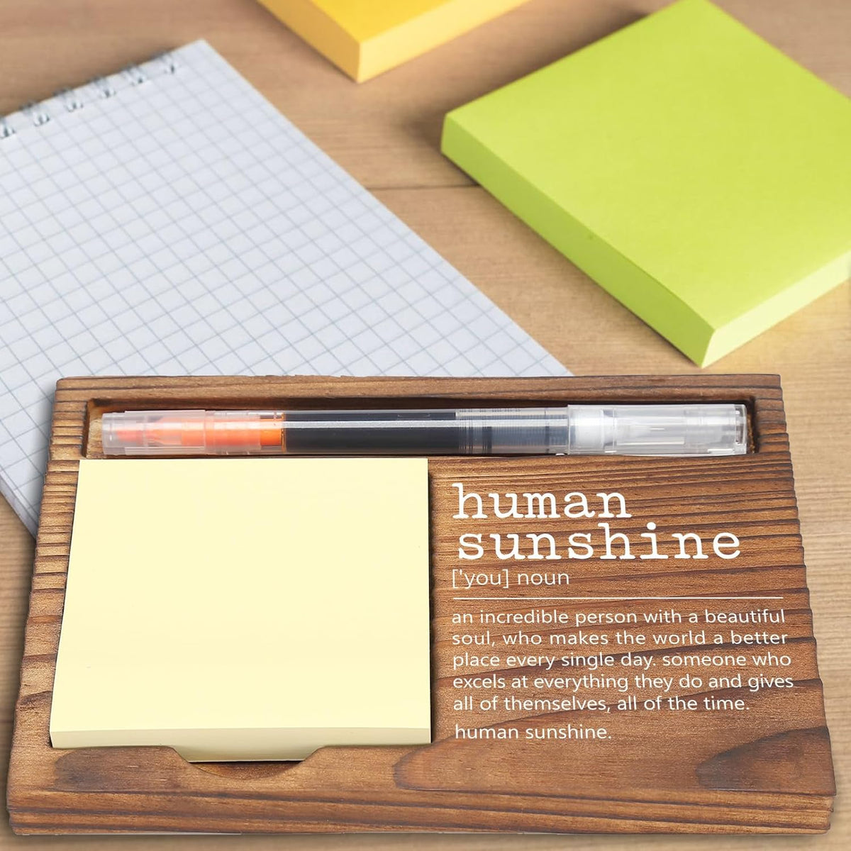 You Got This Sticky Note Holder, Inspirational Desk Organizer, Motivational Gift for Friends, Coworkers, Teachers, Self-Stick Note Pad Holders EDP126