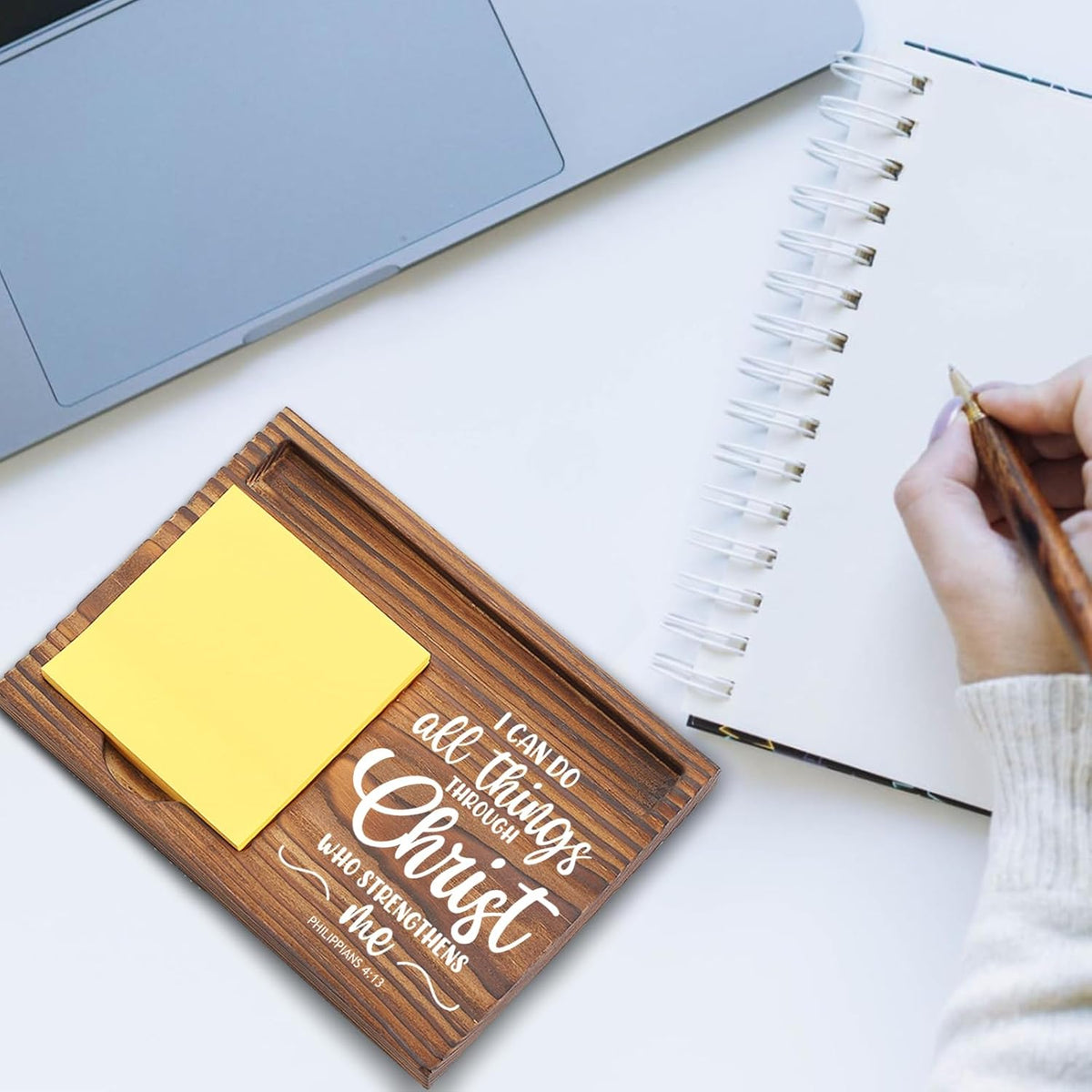 You Got This Sticky Note Holder, Inspirational Desk Organizer, Motivational Gift for Friends, Coworkers, Teachers, Self-Stick Note Pad Holders EDP126