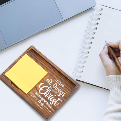 You Got This Sticky Note Holder, Inspirational Desk Organizer, Motivational Gift for Friends, Coworkers, Teachers, Self-Stick Note Pad Holders EDP126