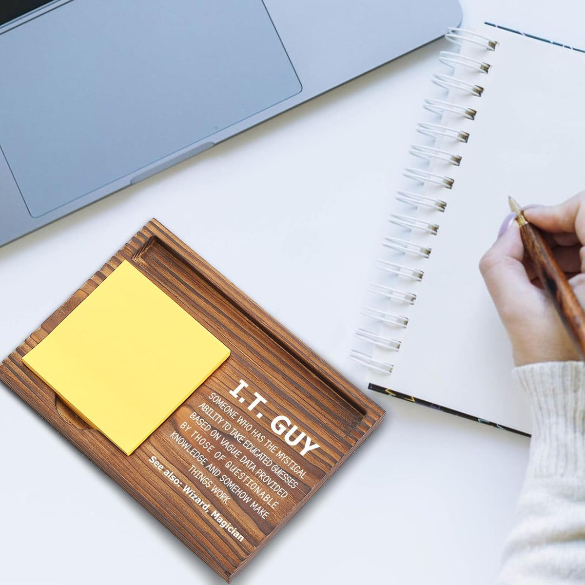 You Got This Sticky Note Holder, Inspirational Desk Organizer, Motivational Gift for Friends, Coworkers, Teachers, Self-Stick Note Pad Holders EDP126