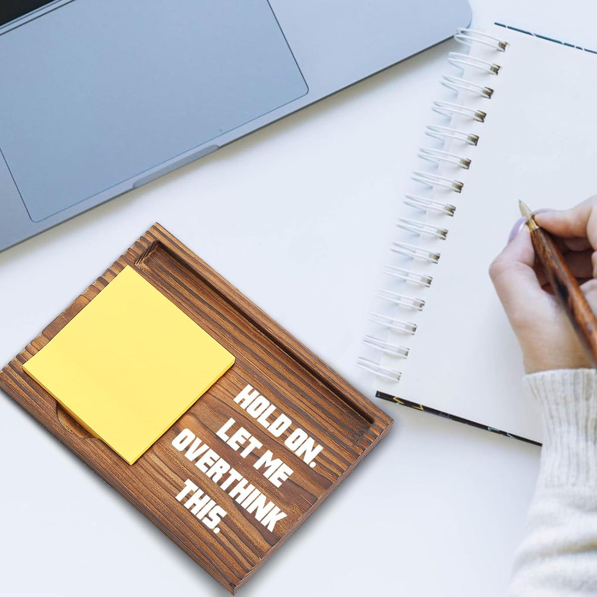 You Got This Sticky Note Holder, Inspirational Desk Organizer, Motivational Gift for Friends, Coworkers, Teachers, Self-Stick Note Pad Holders EDP126
