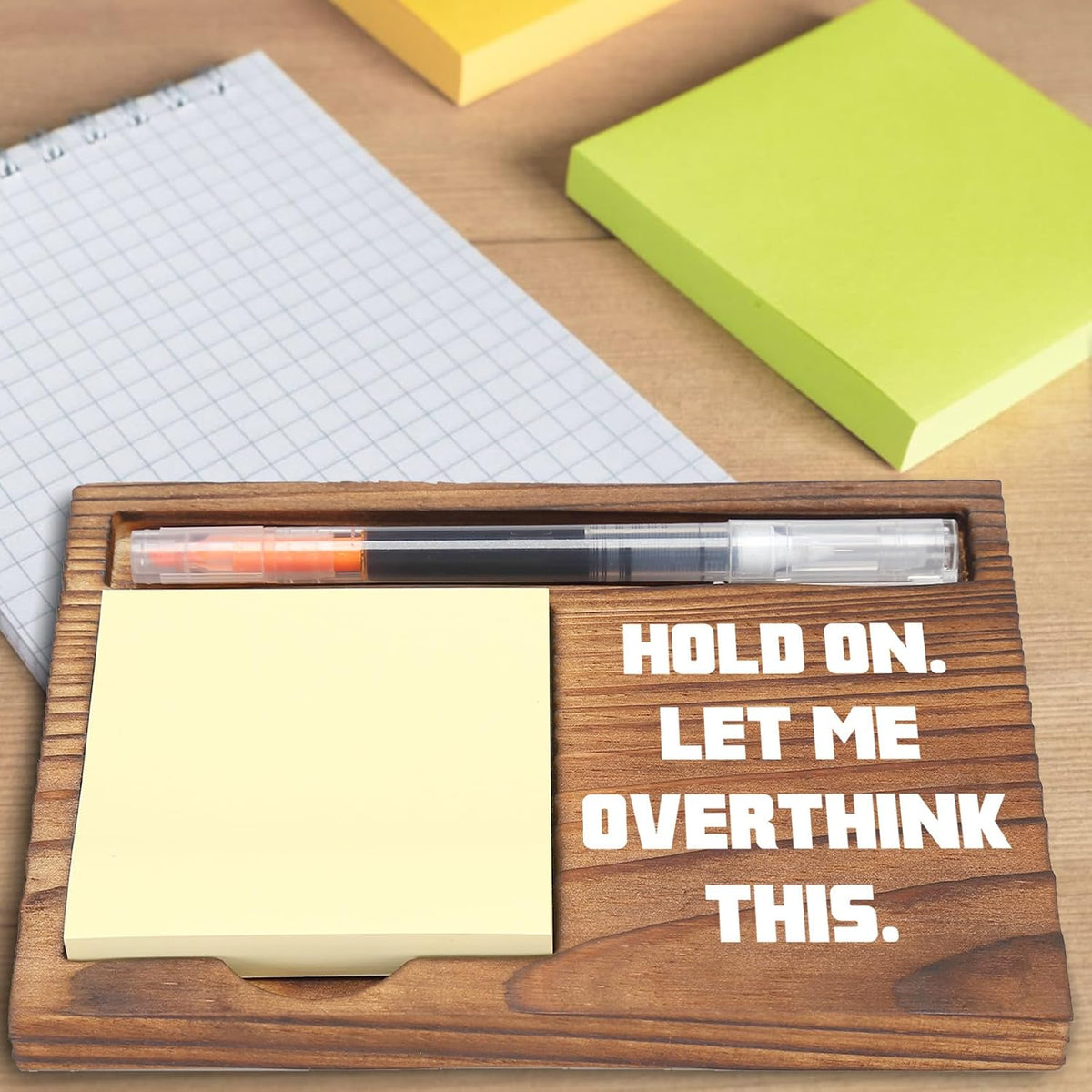 You Got This Sticky Note Holder, Inspirational Desk Organizer, Motivational Gift for Friends, Coworkers, Teachers, Self-Stick Note Pad Holders EDP126