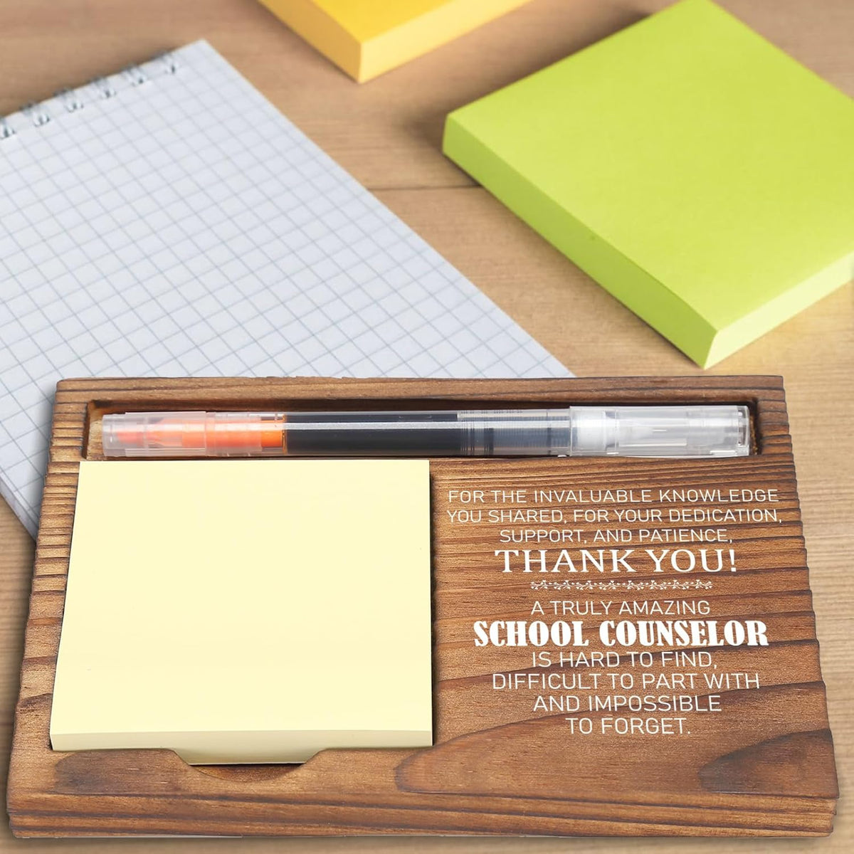 You Got This Sticky Note Holder, Inspirational Desk Organizer, Motivational Gift for Friends, Coworkers, Teachers, Self-Stick Note Pad Holders EDP126