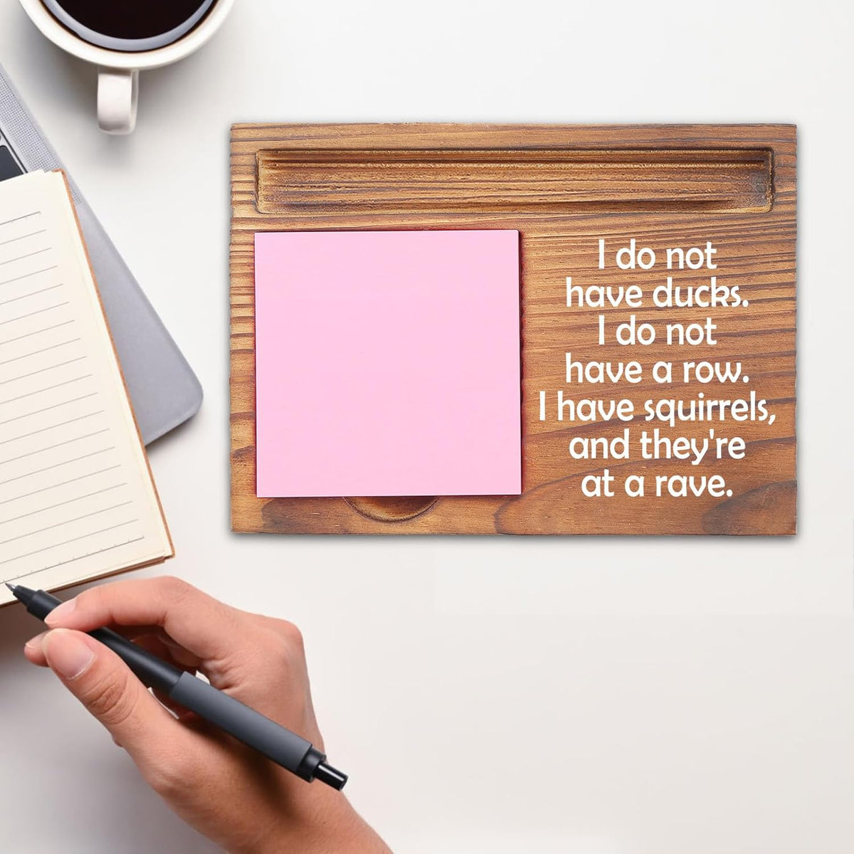 You Got This Sticky Note Holder, Inspirational Desk Organizer, Motivational Gift for Friends, Coworkers, Teachers, Self-Stick Note Pad Holders EDP126