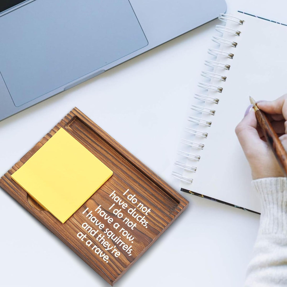 You Got This Sticky Note Holder, Inspirational Desk Organizer, Motivational Gift for Friends, Coworkers, Teachers, Self-Stick Note Pad Holders EDP126