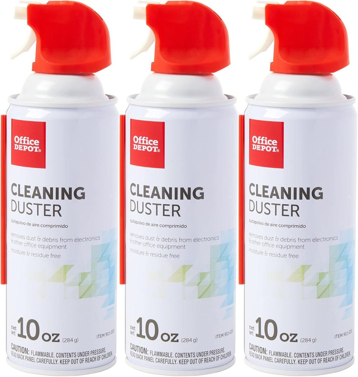 Cleaning Duster, 10 Oz Compressed Canned Air for Electronics, Keyboard Cleaner for Computer, Laptop, PC, Printer, Office Equipment, Moisture-Free, Pack of 12