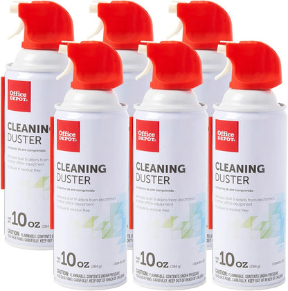 Cleaning Duster, 10 Oz Compressed Canned Air for Electronics, Keyboard Cleaner for Computer, Laptop, PC, Printer, Office Equipment, Moisture-Free, Pack of 12