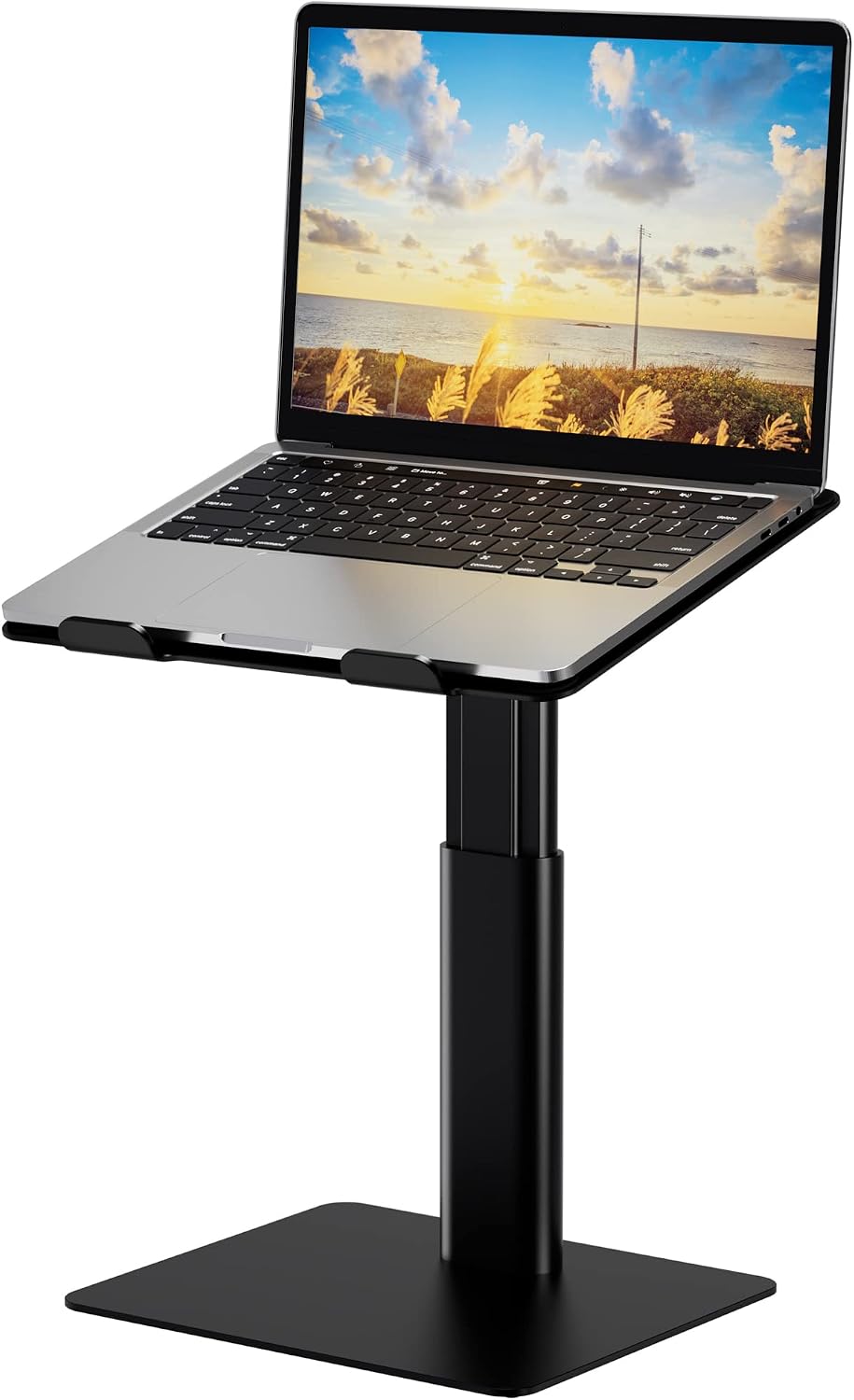 LSX6N Laptop Stand, Ergonomic Adjustable Notebook Riser, Computer Holder, Laptop Mount Compatible with 10-15.6" Laptops, Black