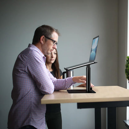 LSX6N Laptop Stand, Ergonomic Adjustable Notebook Riser, Computer Holder, Laptop Mount Compatible with 10-15.6" Laptops, Black