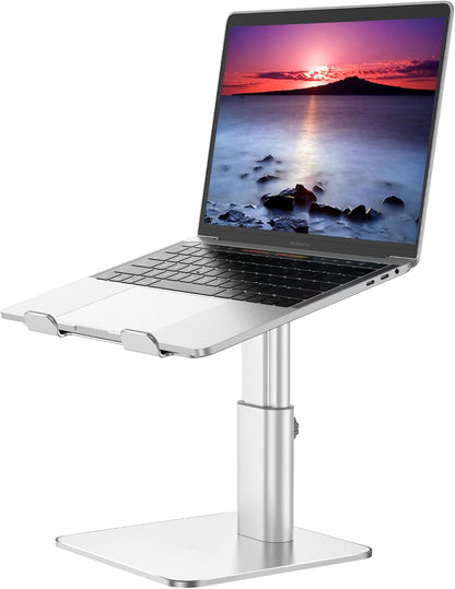 LSX6N Laptop Stand, Ergonomic Adjustable Notebook Riser, Computer Holder, Laptop Mount Compatible with 10-15.6" Laptops, Black