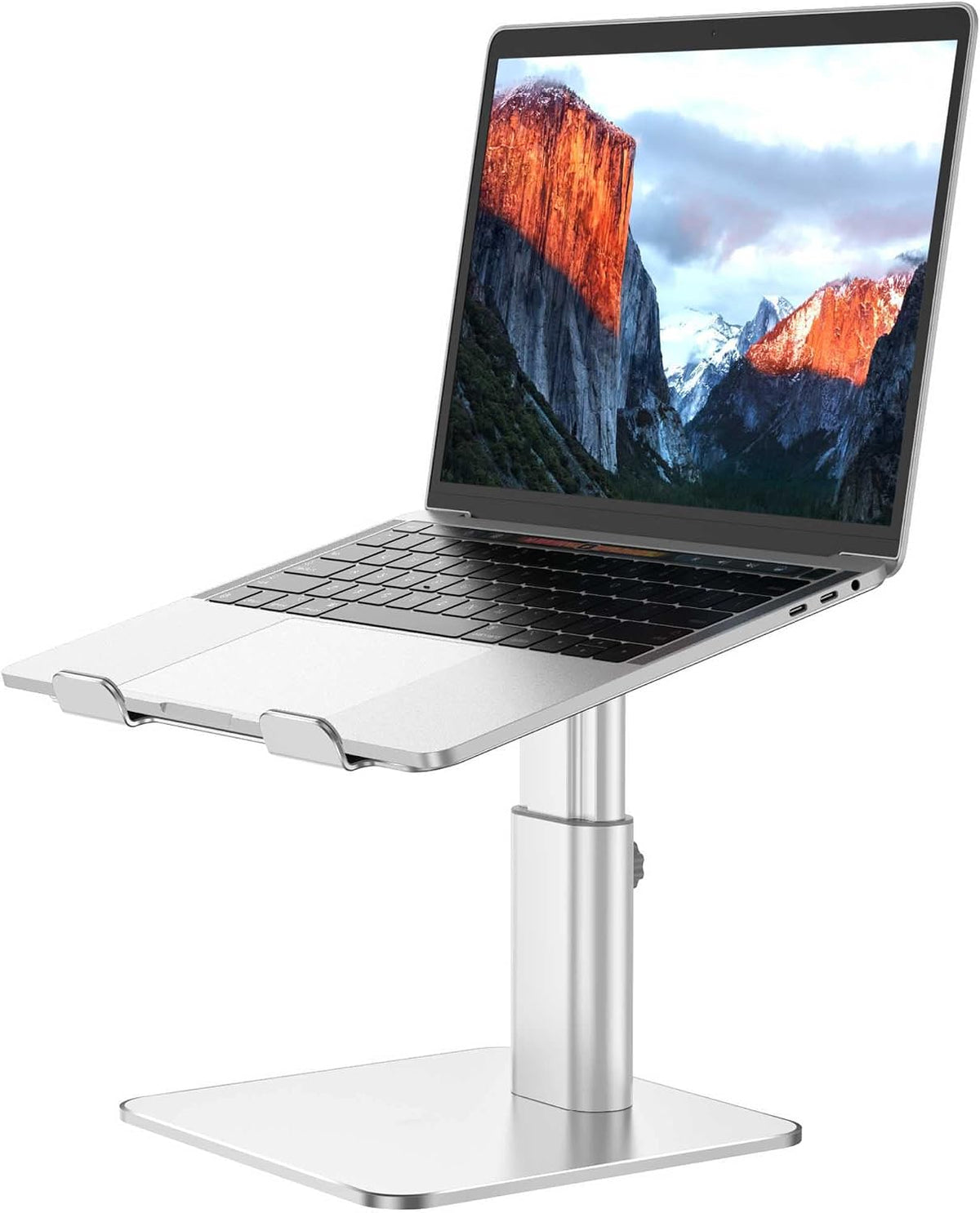 LSX6N Laptop Stand, Ergonomic Adjustable Notebook Riser, Computer Holder, Laptop Mount Compatible with 10-15.6" Laptops, Black