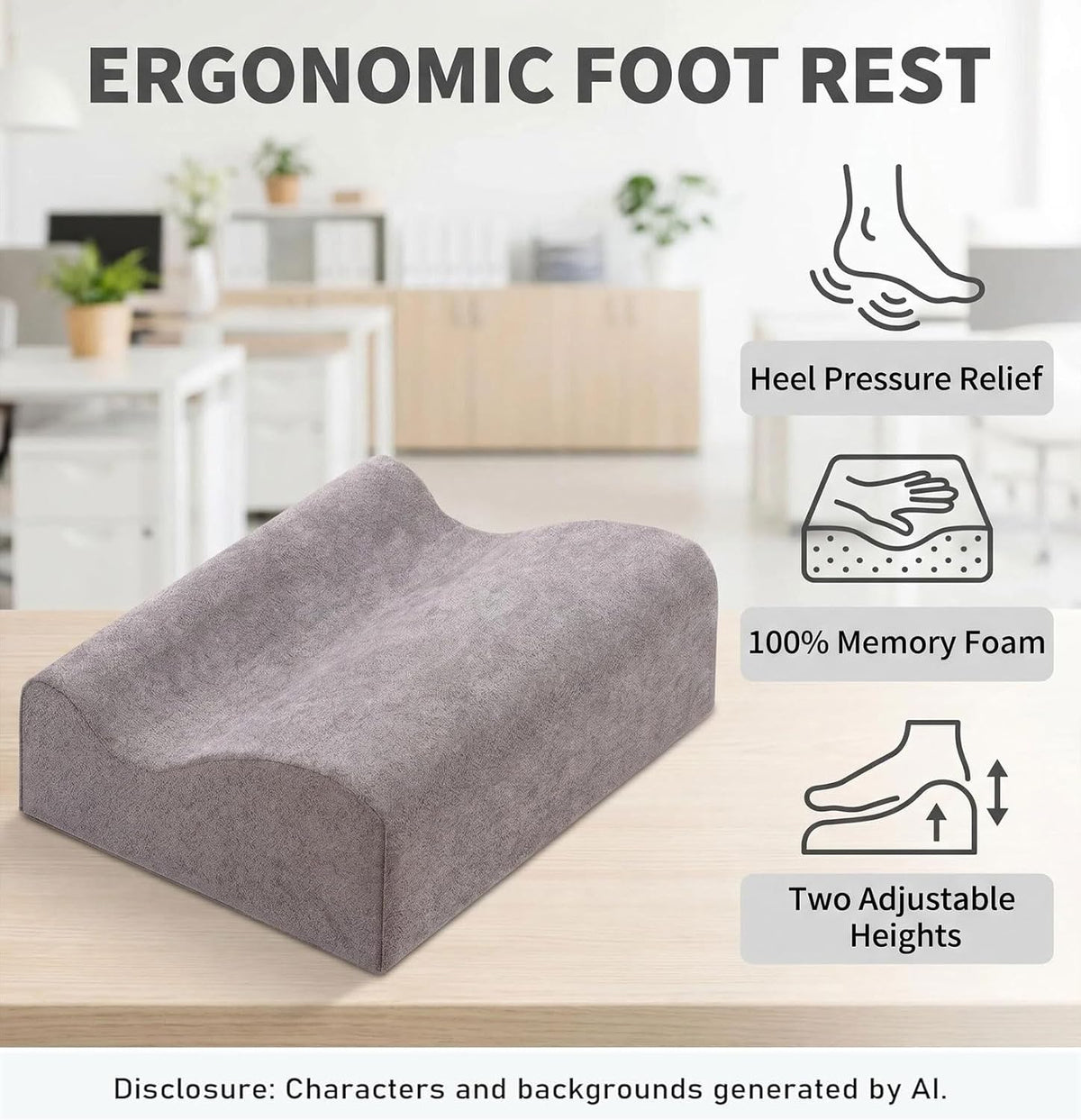 Work Foot Rest Under Desk,Comfort Foot Rest for Couch
