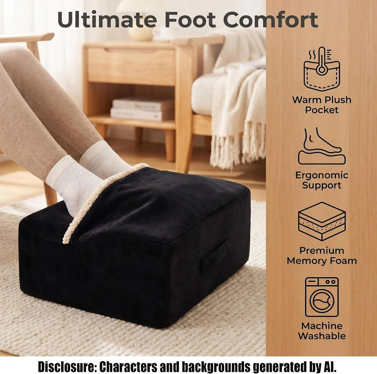 Work Foot Rest Under Desk,Comfort Foot Rest for Couch