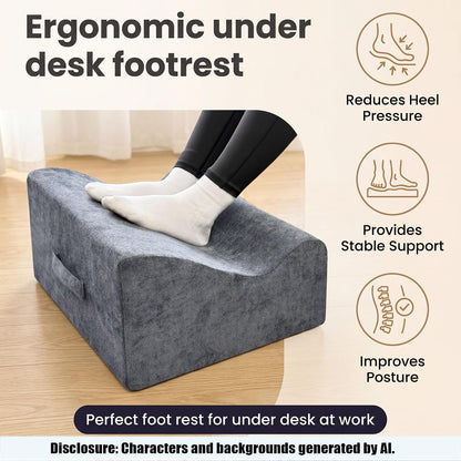 Work Foot Rest Under Desk,Comfort Foot Rest for Couch