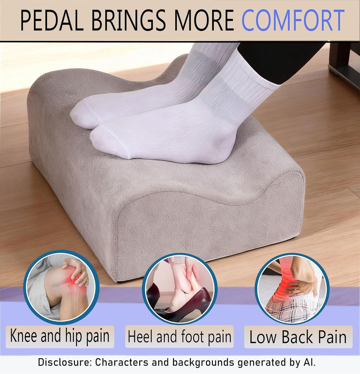 Work Foot Rest Under Desk,Comfort Foot Rest for Couch