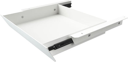 Under Desk Mounted Sliding Drawer with 60 Degree Tilt Panel to Pull Out, 15'' Long & 9'' deep Large Storage Organizer for Sit Stand Workstation