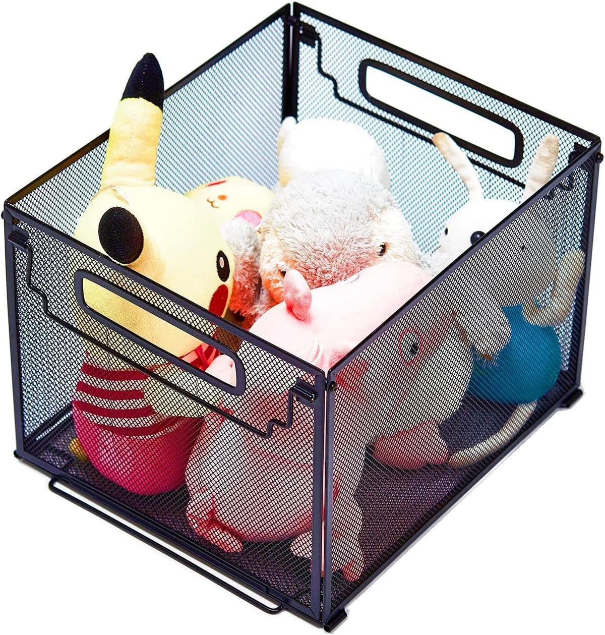 Letter Size Metal Hanging File Folder Organizer Crate Basket,Black