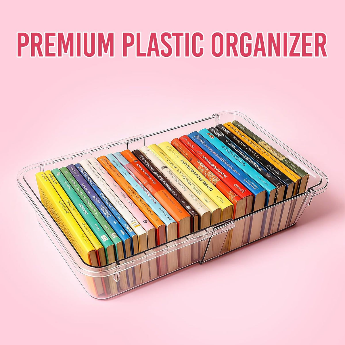 14Pcs Expandable Clear Drawer Organizers, Desk Drawer Organizer Set, Acrylic Organizer Bins for Kitchen, Bathroom, Office, Makeup, 3-Size acrylic organizers & Vanity Organizer Trays