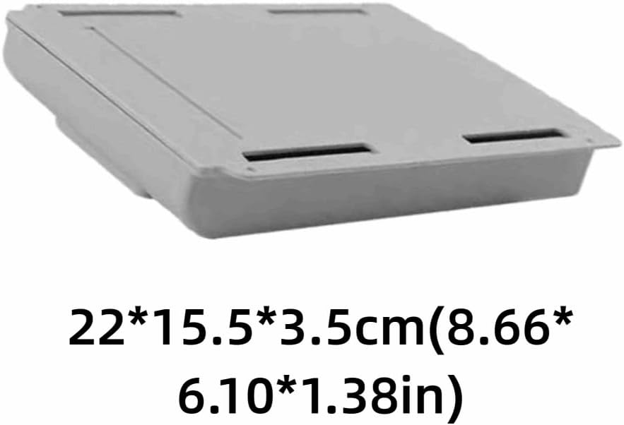 Under Desk Drawer Storage Box 9.84in – Hidden Self-Adhesive Box for Stationery and Makeup, Leak-Proof ABS Plastic Organizer(S)