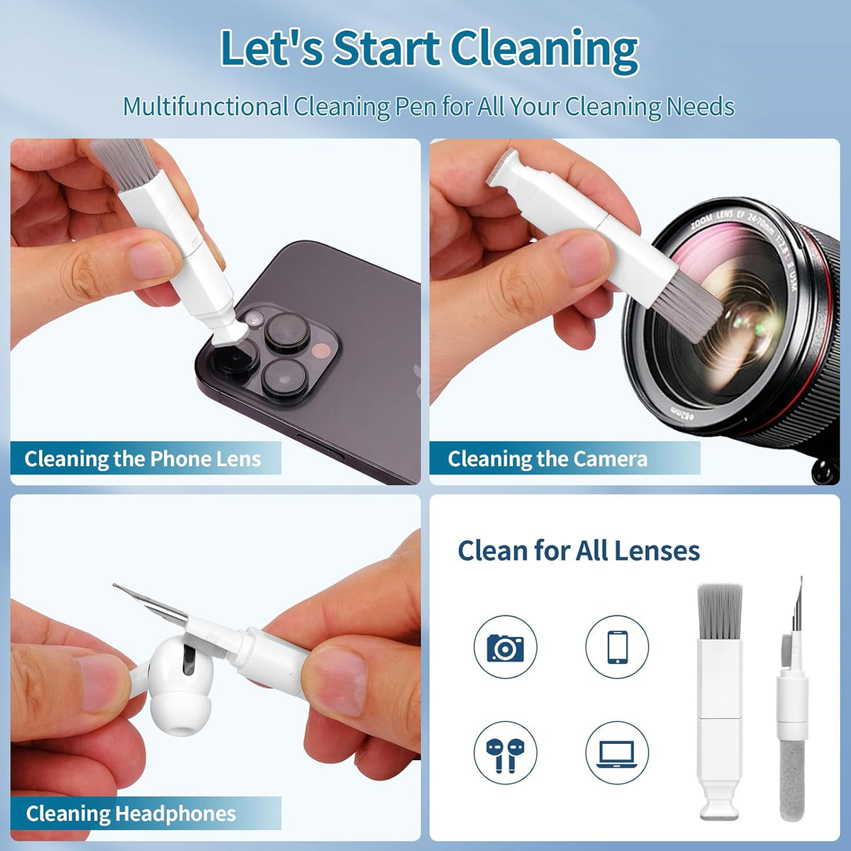 Keyboard Cleaner, Multi-Function Cleaning Kit for MacBook, Laptop, Computer