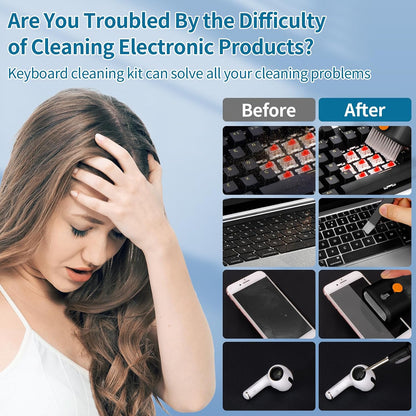 Keyboard Cleaner, Multi-Function Cleaning Kit for MacBook, Laptop, Computer