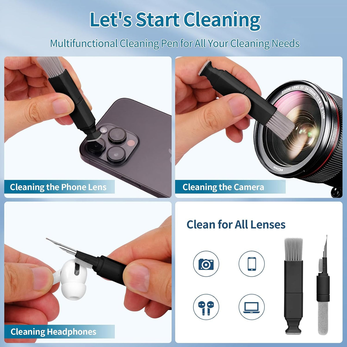 Keyboard Cleaner, Multi-Function Cleaning Kit for MacBook, Laptop, Computer