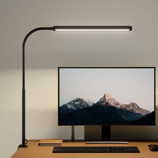Eye-Caring LED Desk Lamp Work Lamp Office Lamp with Side Clamp