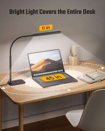 Eye-Caring LED Desk Lamp Work Lamp Office Lamp with Side Clamp