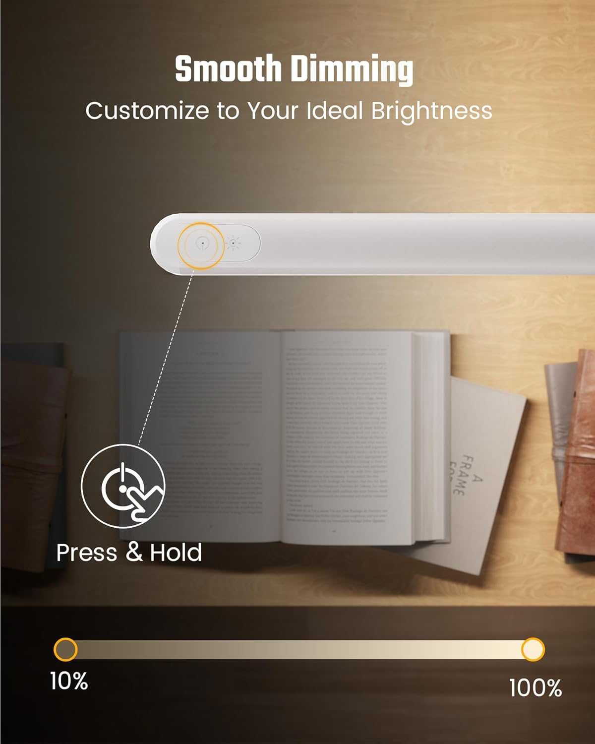 Eye-Caring LED Desk Lamp Work Lamp Office Lamp with Side Clamp