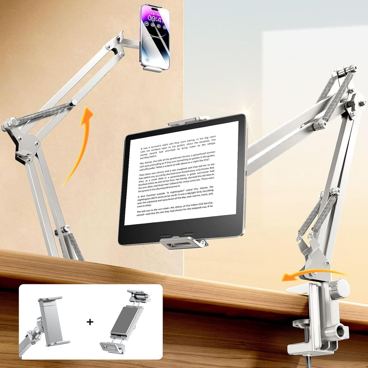 Tablet Stand iPad Holder Desk Mount, Kindle Accessories Tablet Holder