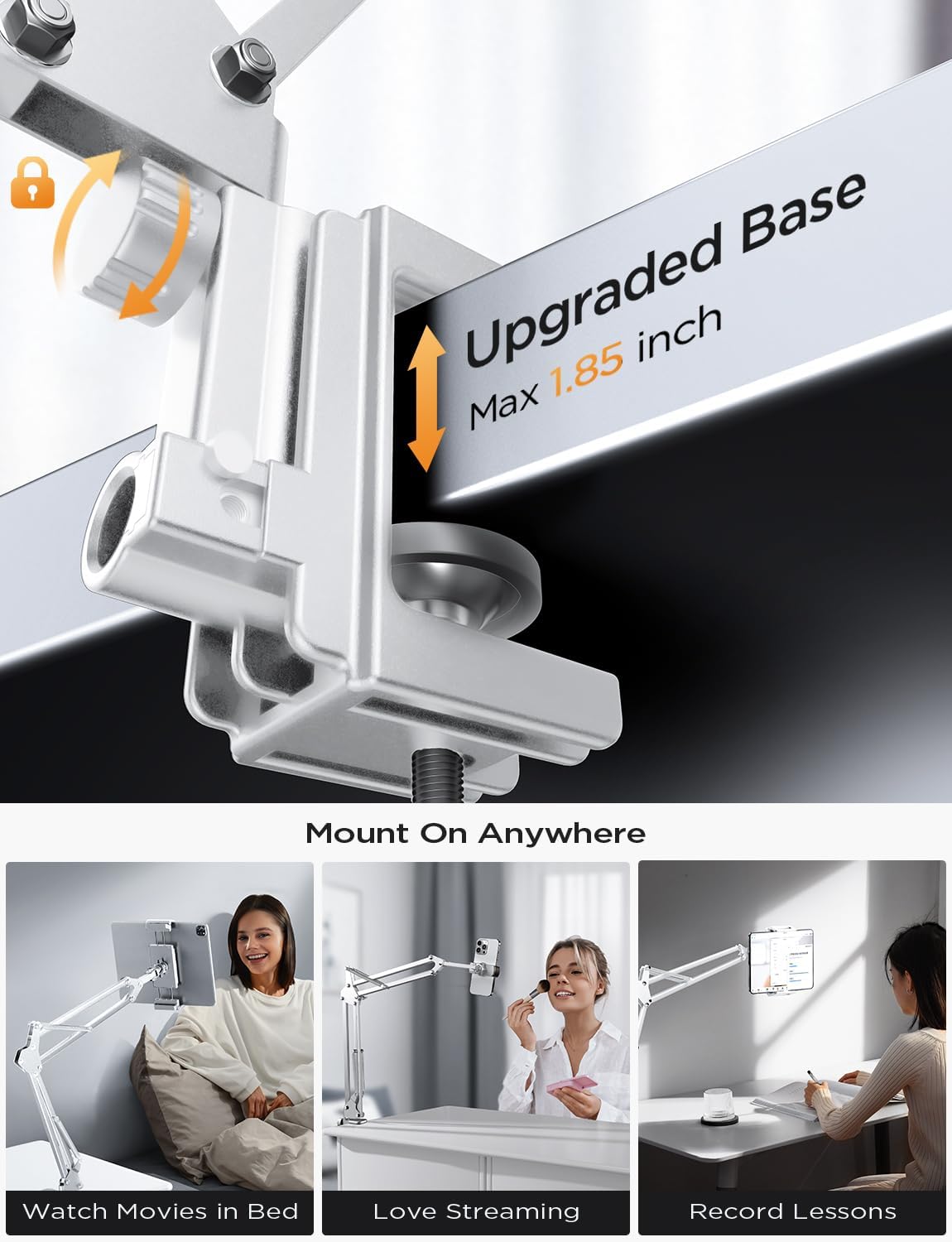 Tablet Stand iPad Holder Desk Mount, Kindle Accessories Tablet Holder