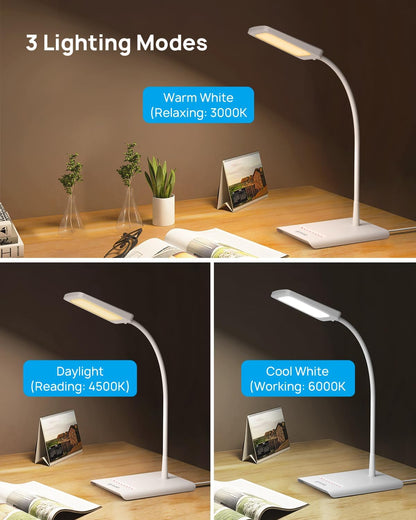 TROND Desk Lamp, Dimmable Eye-Caring Table Lamp, Memory Function, Black