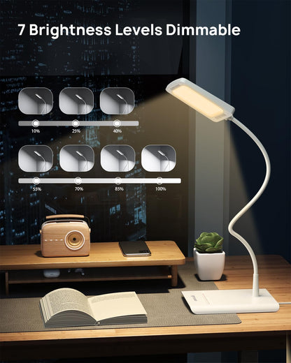 TROND Desk Lamp, Dimmable Eye-Caring Table Lamp, Memory Function, Black