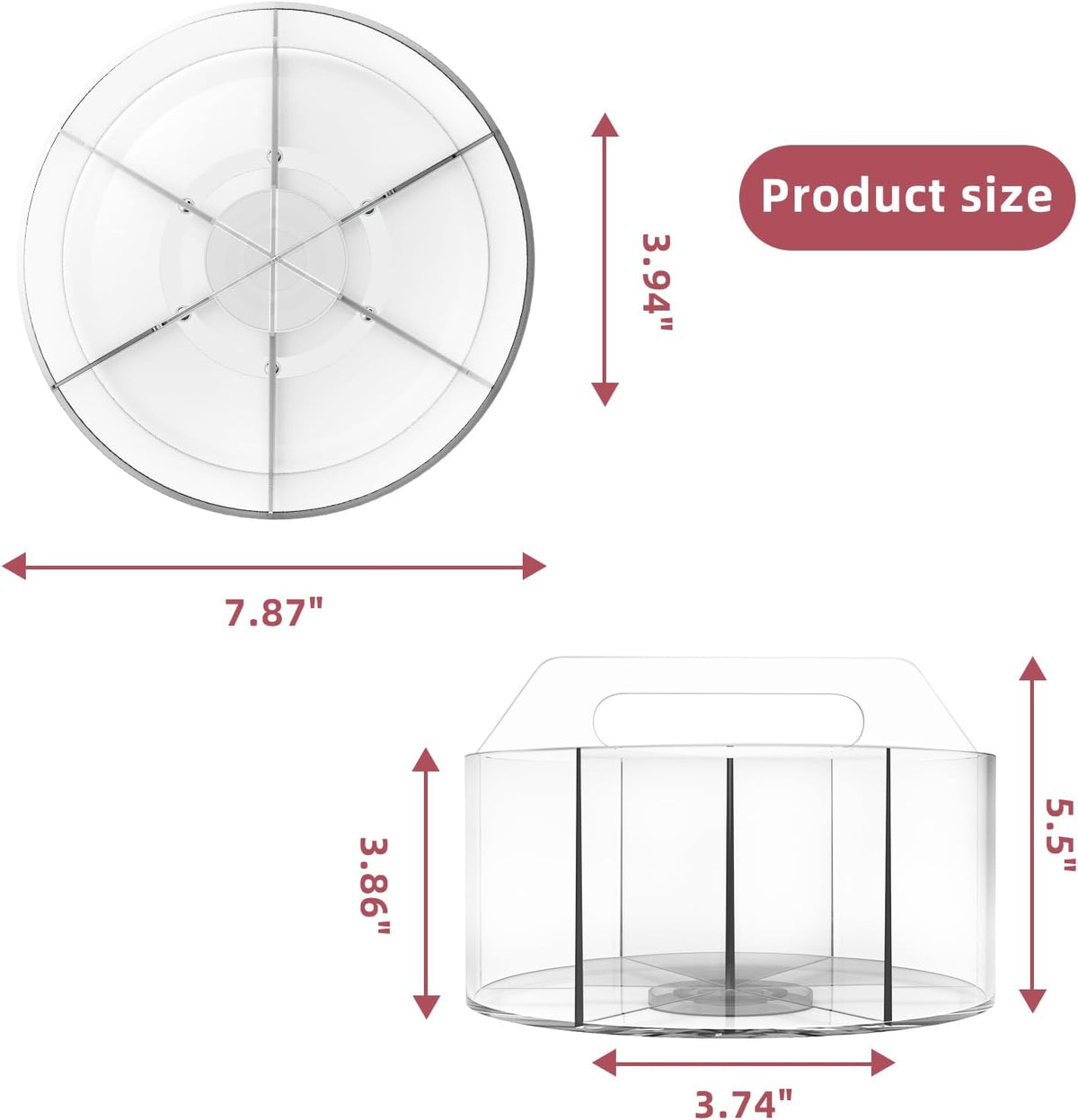 250pcs Acrylic Pencil Holder Marker Organizer, Back to School 360-Degree Rotating Pen Holder, Crayon Organizers for Kids Pencil Organizer Caddy Art Supply Lazy Susan Organizer for Desk Office