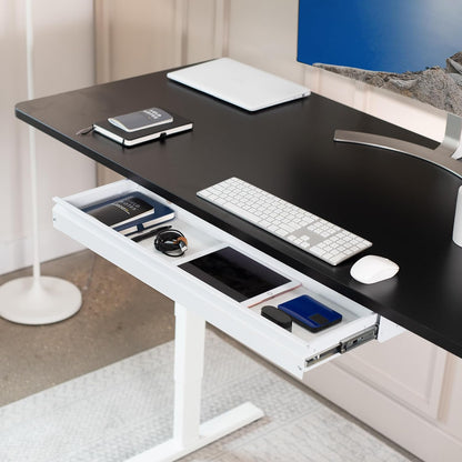 Black Under Desk 33 x 9 in Slide Out Storage Drawer, DESK-DR33-B