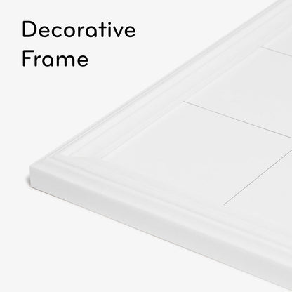 Magnetic Dry Erase Calendar White Board, 30" x 20", White Wood Style Frame, Includes Magnets