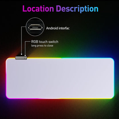 RGB Mousepad Led Mouse Pad, Large Mouse Pad,Led and Big Mouse mat
