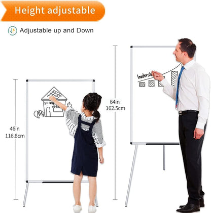 Whiteboard Easel, 36 x 24 Inches, Portable Tripod Dry Erase Board