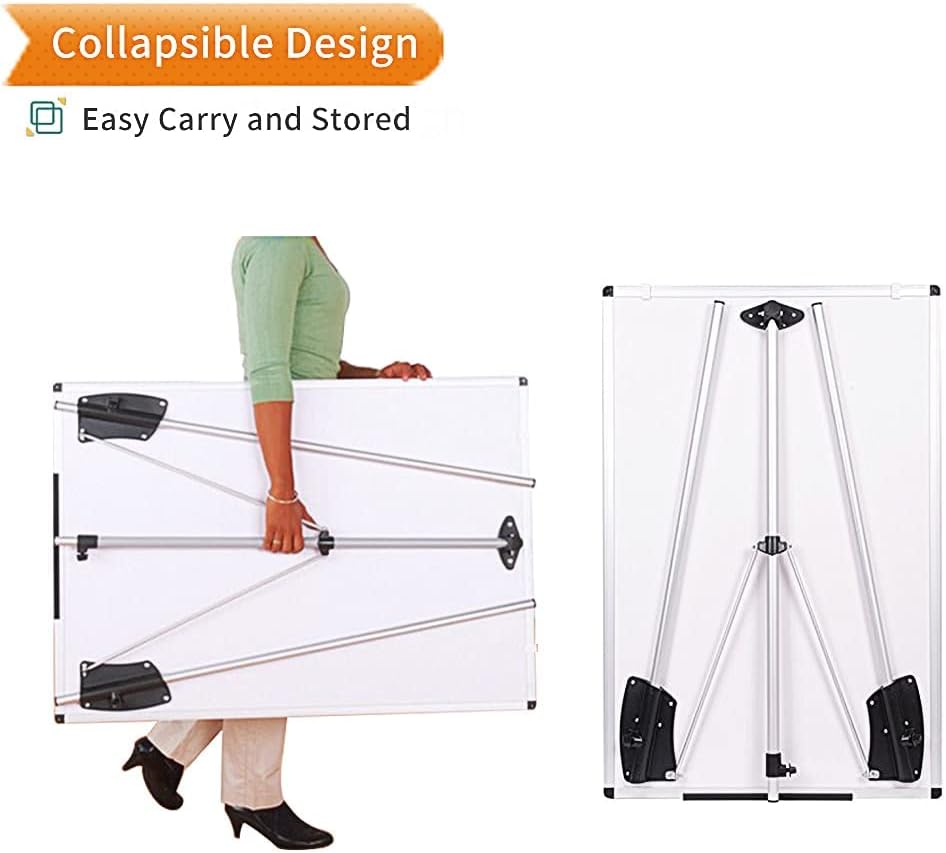 Whiteboard Easel, 36 x 24 Inches, Portable Tripod Dry Erase Board